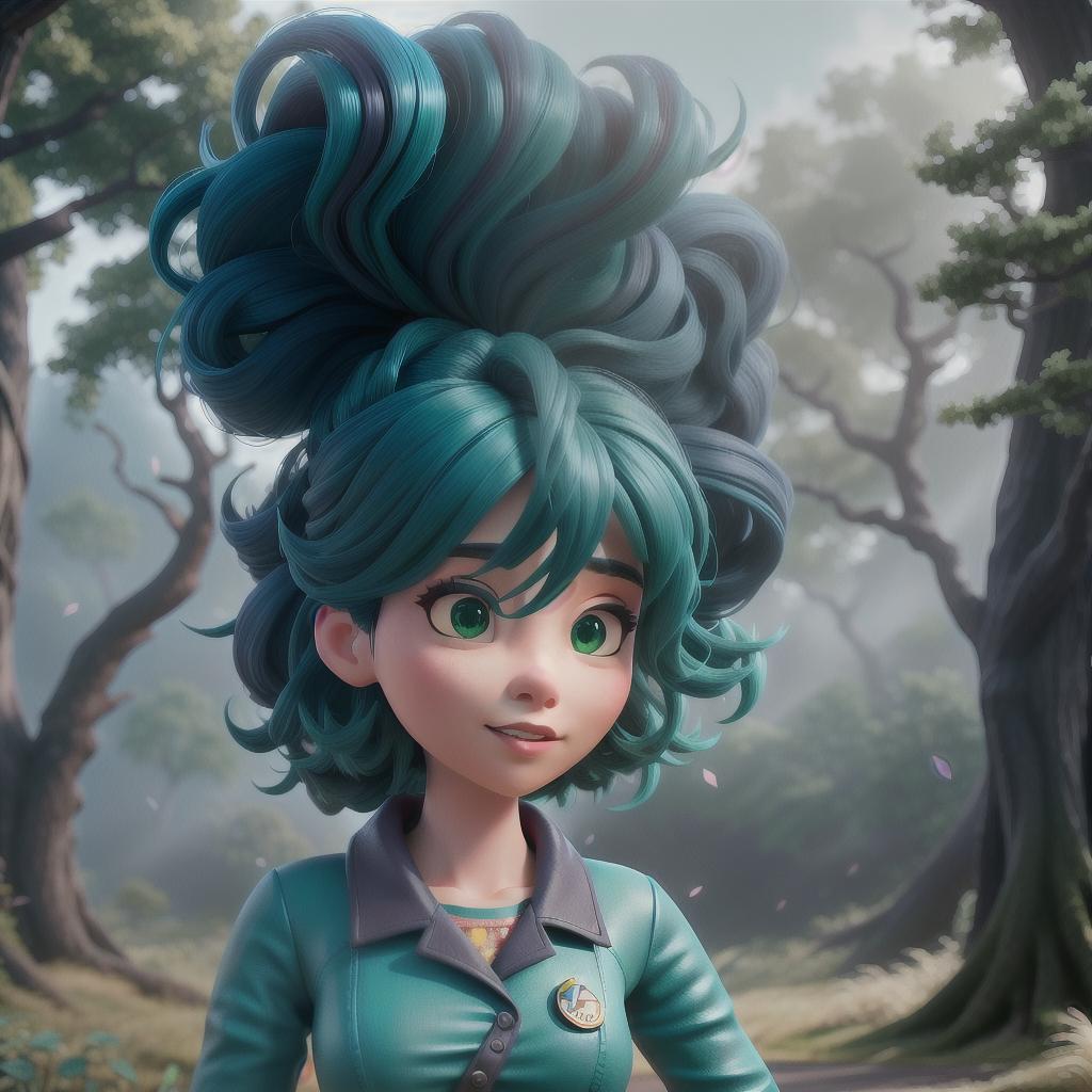  Asian, Sci fi, dark nautical, punk, a chic and quirky style, cherry blossoms, forbidden forest, green and blue colors, indie, 90s, douyin makeup, wavy hair and her hair looks like it’s being blown by the wind hyperrealistic, full body, detailed clothing, highly detailed, cinematic lighting, stunningly beautiful, intricate, sharp focus, f/1. 8, 85mm, (centered image composition), (professionally color graded), ((bright soft diffused light)), volumetric fog, trending on instagram, trending on tumblr, HDR 4K, 8K