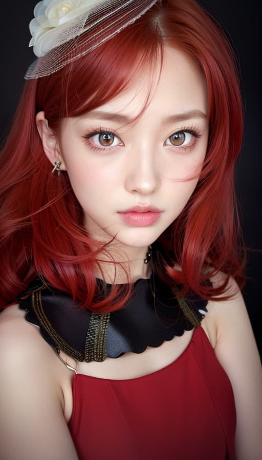  Red hair, cute, beautiful girl, (Masterpiece, BestQuality:1.3), (ultra detailed:1.2), (hyperrealistic:1.3), (RAW photo:1.2),High detail RAW color photo, professional photograph, (Photorealistic:1.4), (realistic:1.4), ,professional lighting, (japanese), beautiful face, (realistic face)