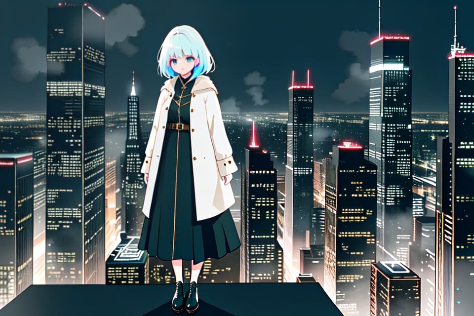  Night city, cool girl hyperrealistic, full body, detailed clothing, highly detailed, cinematic lighting, stunningly beautiful, intricate, sharp focus, f/1. 8, 85mm, (centered image composition), (professionally color graded), ((bright soft diffused light)), volumetric fog, trending on instagram, trending on tumblr, HDR 4K, 8K