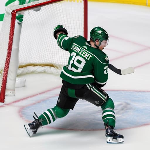  Conner Mcdavid scoring bar down on the Dallas stars goalie