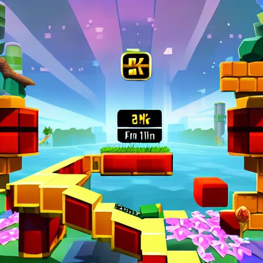  geometry dash hyperrealistic, full body, detailed clothing, highly detailed, cinematic lighting, stunningly beautiful, intricate, sharp focus, f/1. 8, 85mm, (centered image composition), (professionally color graded), ((bright soft diffused light)), volumetric fog, trending on instagram, trending on tumblr, HDR 4K, 8K