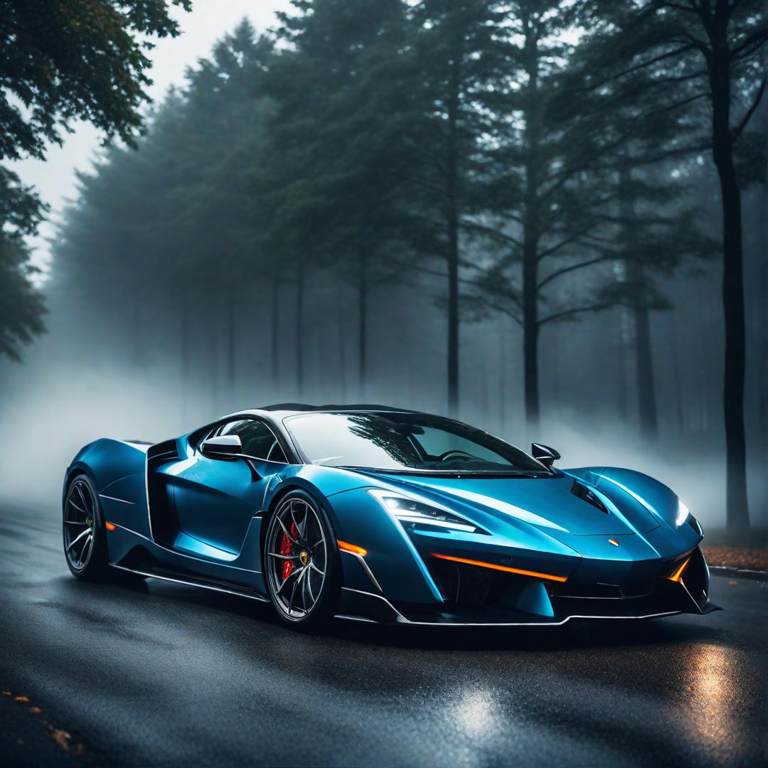  supercar hyperrealistic, full body, detailed clothing, highly detailed, cinematic lighting, stunningly beautiful, intricate, sharp focus, f/1. 8, 85mm, (centered image composition), (professionally color graded), ((bright soft diffused light)), volumetric fog, trending on instagram, trending on tumblr, HDR 4K, 8K