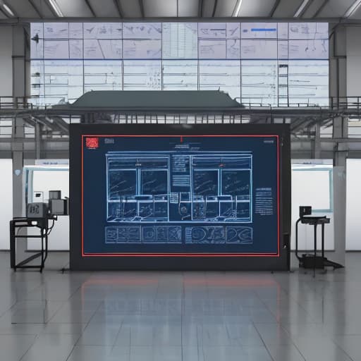  Help me generate a complex multivariable system diagram in the field of industrial production, such as temperature flow, pressure, etc., the diagram is used for ppt display,