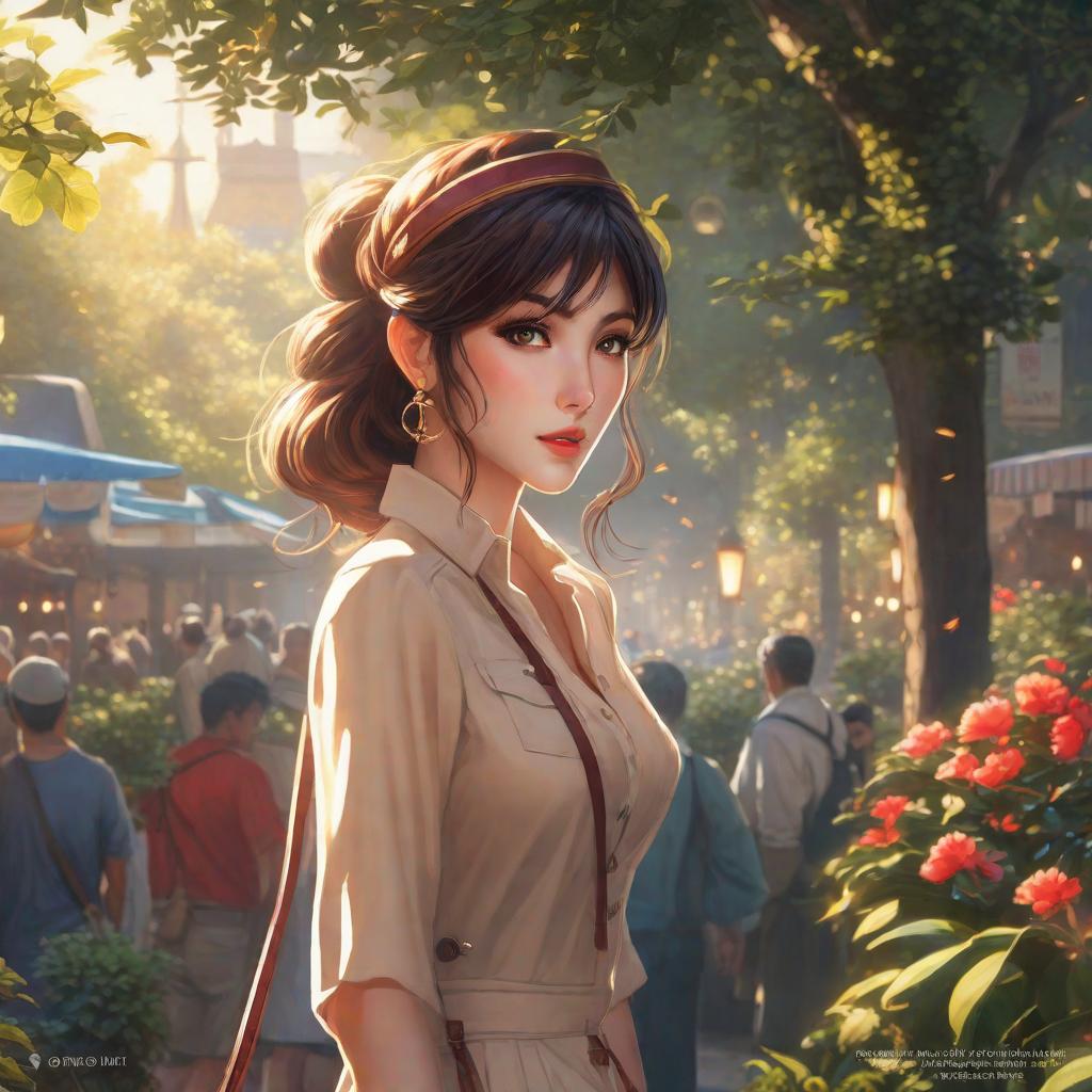  Cute girl walking, Anime, realistic shaded Perfect face, fine details. Anime. realistic shaded lighting by Ilya Kuvshinov krenz cushart katsuhiro otomo, magali villeneuve, artgerm, rutkowski Jeremy Lipkin and Giuseppe Dangelico Pino and Michael Garmash and Rob Rey hyperrealistic, full body, detailed clothing, highly detailed, cinematic lighting, stunningly beautiful, intricate, sharp focus, f/1. 8, 85mm, (centered image composition), (professionally color graded), ((bright soft diffused light)), volumetric fog, trending on instagram, trending on tumblr, HDR 4K, 8K