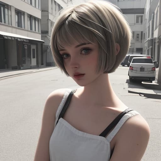  short hair girl