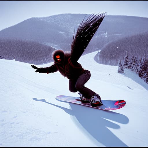  Mothman snowboarding
