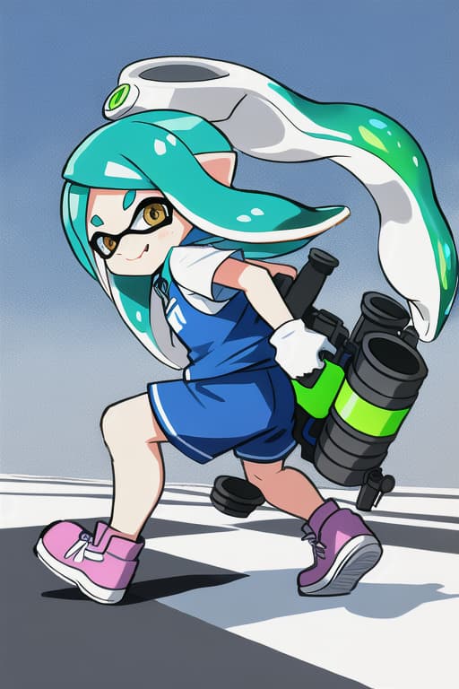  Splatoon, squid girl, cute