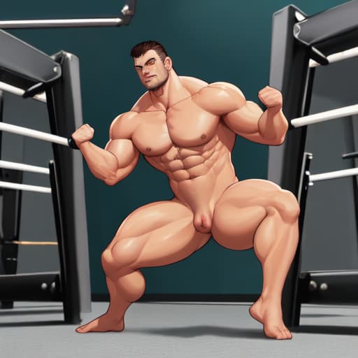  brian cage nude muscle workout