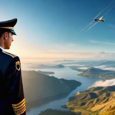  I want to become Pilot, scenery in the style of 32k uhd, dream themed. landscape, for social media(extremely detailed CG unity 8k wallpaper), ,schlieren photography, intricate, High Detail, Sharp focus, golden hour, gold glow hyperrealistic, full body, detailed clothing, highly detailed, cinematic lighting, stunningly beautiful, intricate, sharp focus, f/1. 8, 85mm, (centered image composition), (professionally color graded), ((bright soft diffused light)), volumetric fog, trending on instagram, trending on tumblr, HDR 4K, 8K