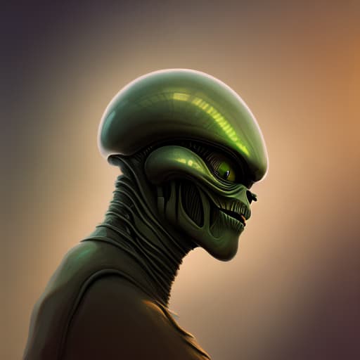 portrait+ style alien