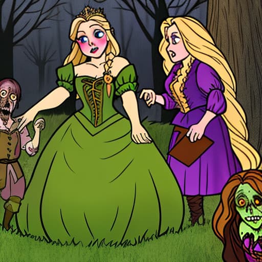  turn repunzel into a zombie