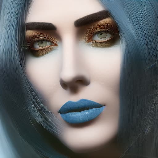   old , ,  in mouth, blue hair, hd, big  hyperrealistic, full body, detailed clothing, highly detailed, cinematic lighting, stunningly beautiful, intricate, sharp focus, f/1. 8, 85mm, (centered image composition), (professionally color graded), ((bright soft diffused light)), volumetric fog, trending on instagram, trending on tumblr, HDR 4K, 8K