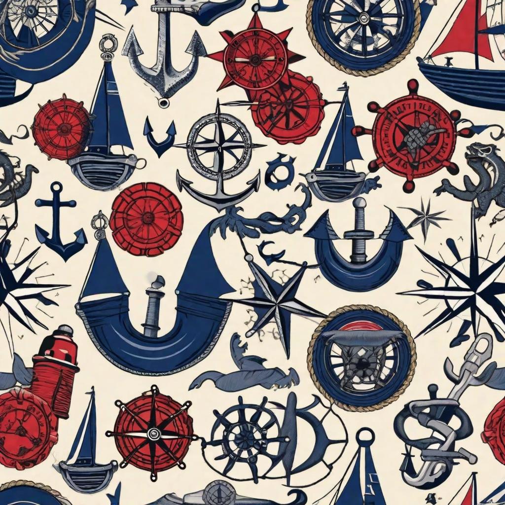  masterpiece, best quality, Navy nautical tattoo