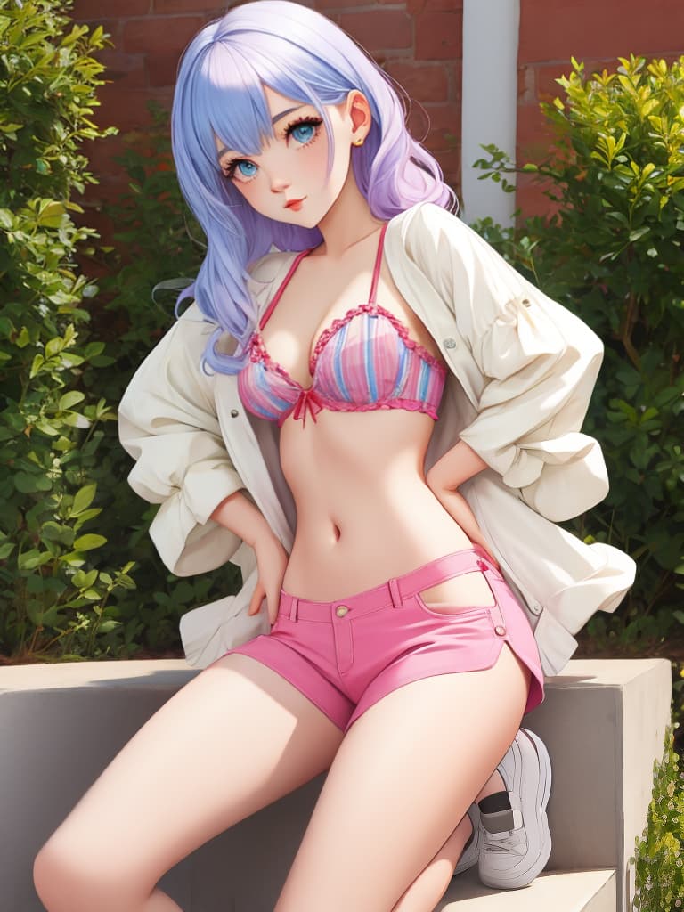  , , , , pastel goth cute pale girl wearing nothing at all, showing off groin area