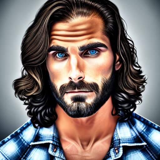 portrait+ style Seth Rollins queer face