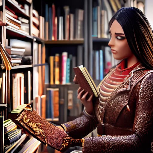  (Female with books), <lora:3DMM_V12:1>, 3D, highly detailed, 4k, high quality hyperrealistic, full body, detailed clothing, highly detailed, cinematic lighting, stunningly beautiful, intricate, sharp focus, f/1. 8, 85mm, (centered image composition), (professionally color graded), ((bright soft diffused light)), volumetric fog, trending on instagram, trending on tumblr, HDR 4K, 8K