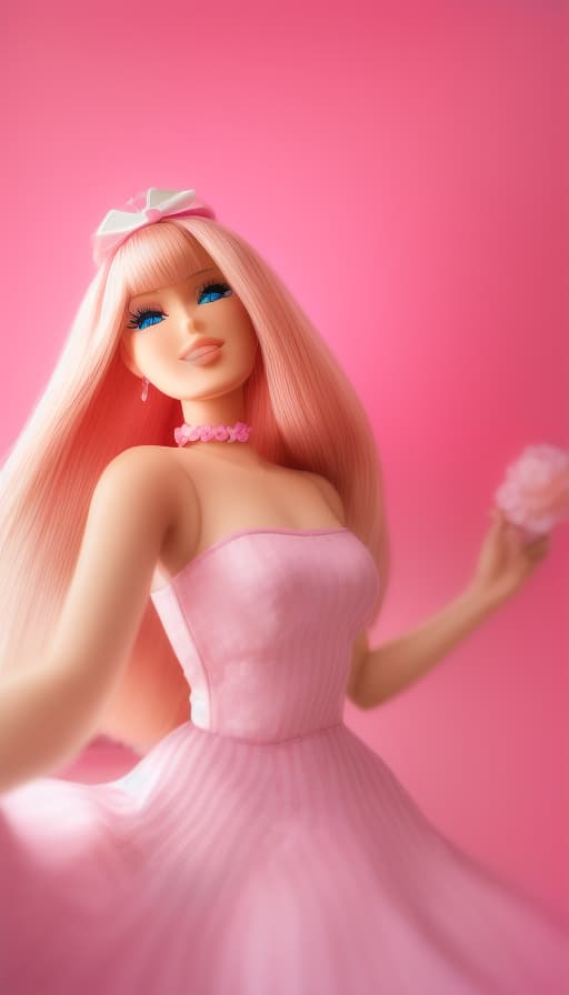  (((barbie))), ((((pink clothes)))), detailed, detailed face, ((detailed eyes)), ((((real eyes)))), high quality, voluminous white hair