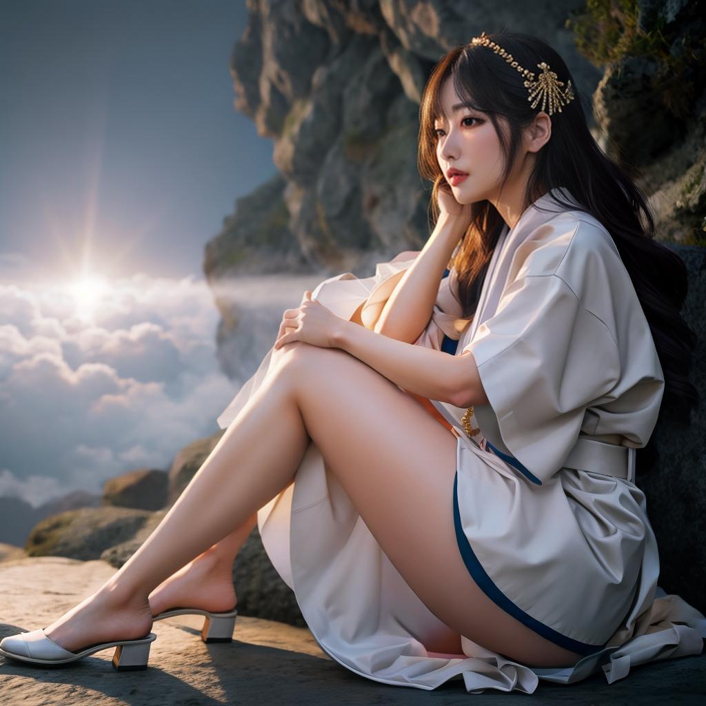  Anime girl in japan hyperrealistic, full body, detailed clothing, highly detailed, cinematic lighting, stunningly beautiful, intricate, sharp focus, f/1. 8, 85mm, (centered image composition), (professionally color graded), ((bright soft diffused light)), volumetric fog, trending on instagram, trending on tumblr, HDR 4K, 8K