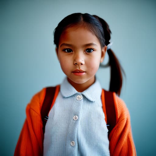 portrait+ style a numasa girl is going to school