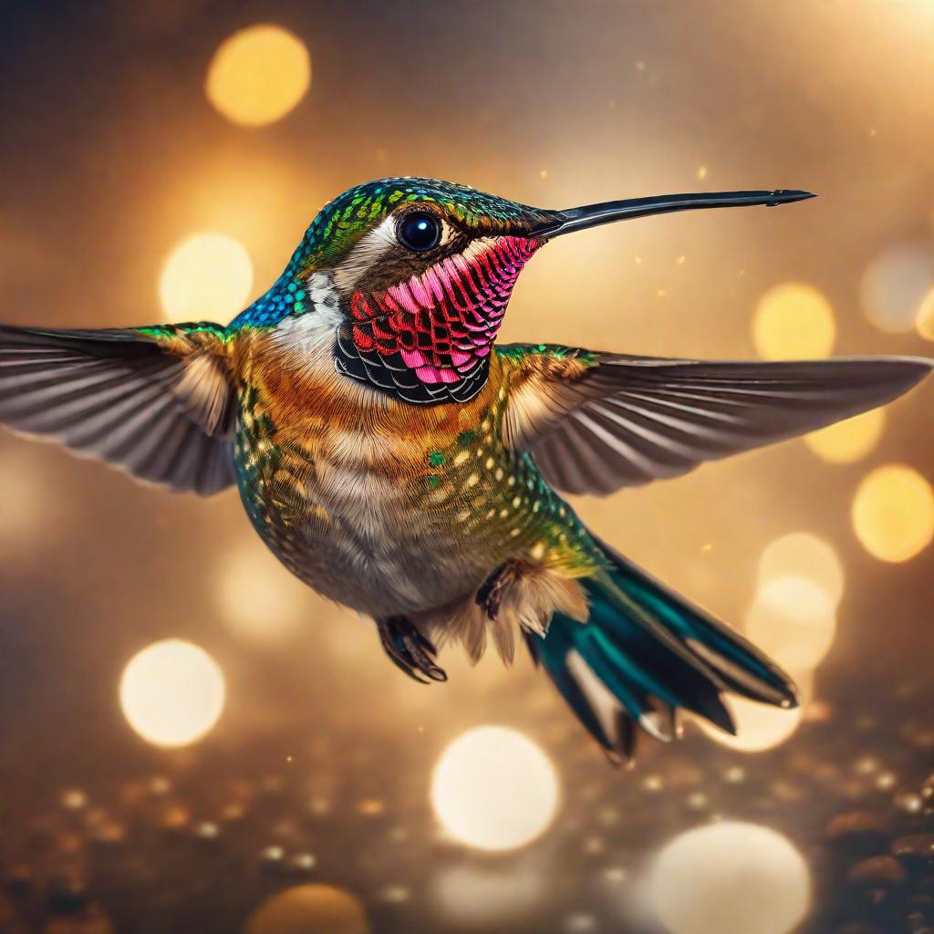  Un hummingbird completamente dorado volando sobre una ruleta de casino hyperrealistic, full body, detailed clothing, highly detailed, cinematic lighting, stunningly beautiful, intricate, sharp focus, f/1. 8, 85mm, (centered image composition), (professionally color graded), ((bright soft diffused light)), volumetric fog, trending on instagram, trending on tumblr, HDR 4K, 8K