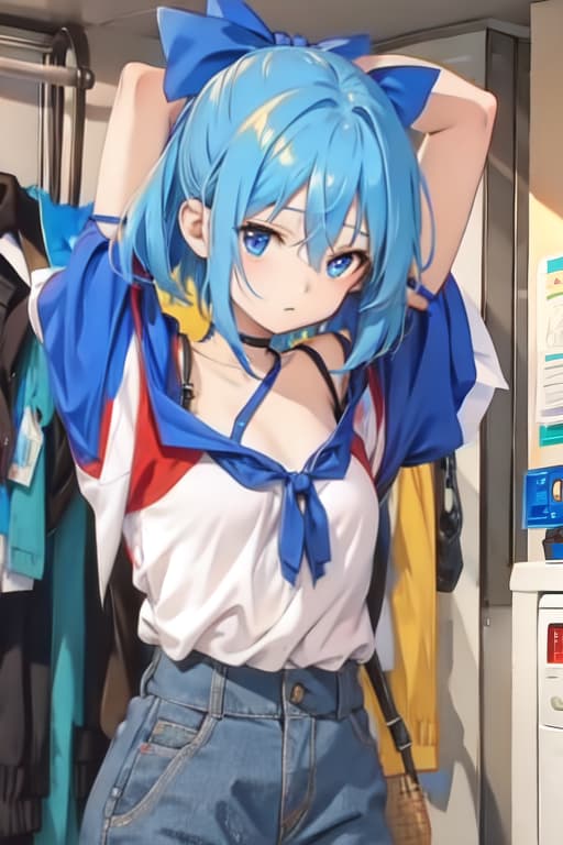  Cirno, undressing