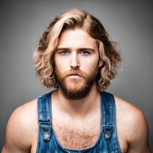 portrait+ style TNA queer blonde hunk dude face