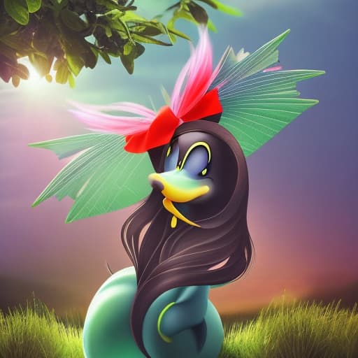  Generate an image focusing on a scene of "a hot midday with the sun high in the sky". The spotlight should be on a character, "a mischievous monkey wearing a small green hat and carrying a green bag". This character should be in the forefront against a subtle backdrop of "an incredible dragon flight amongst stunning green nature". The scene should hold a slight precedence over the background in the composition., best quality, very detailed, high resolution, sharp, sharp image, extremely detailed, 4k, 8k, in-frame hyperrealistic, full body, detailed clothing, highly detailed, cinematic lighting, stunningly beautiful, intricate, sharp focus, f/1. 8, 85mm, (centered image composition), (professionally color graded), ((bright soft diffused light)), volumetric fog, trending on instagram, trending on tumblr, HDR 4K, 8K