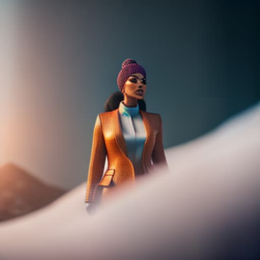  Woman hyperrealistic, full body, detailed clothing, highly detailed, cinematic lighting, stunningly beautiful, intricate, sharp focus, f/1. 8, 85mm, (centered image composition), (professionally color graded), ((bright soft diffused light)), volumetric fog, trending on instagram, trending on tumblr, HDR 4K, 8K
