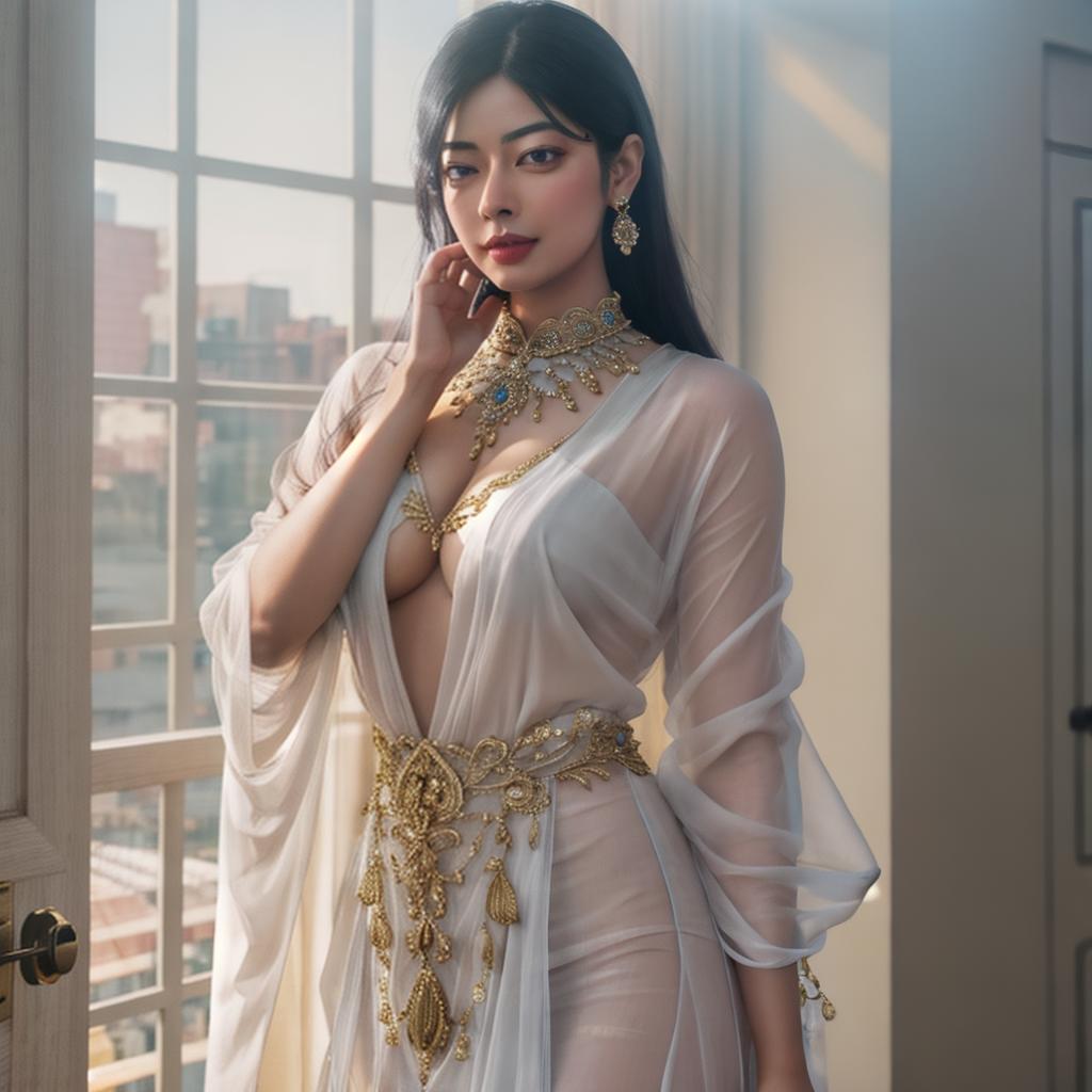  Rashmika mandanna hyperrealistic, full body, detailed clothing, highly detailed, cinematic lighting, stunningly beautiful, intricate, sharp focus, f/1. 8, 85mm, (centered image composition), (professionally color graded), ((bright soft diffused light)), volumetric fog, trending on instagram, trending on tumblr, HDR 4K, 8K