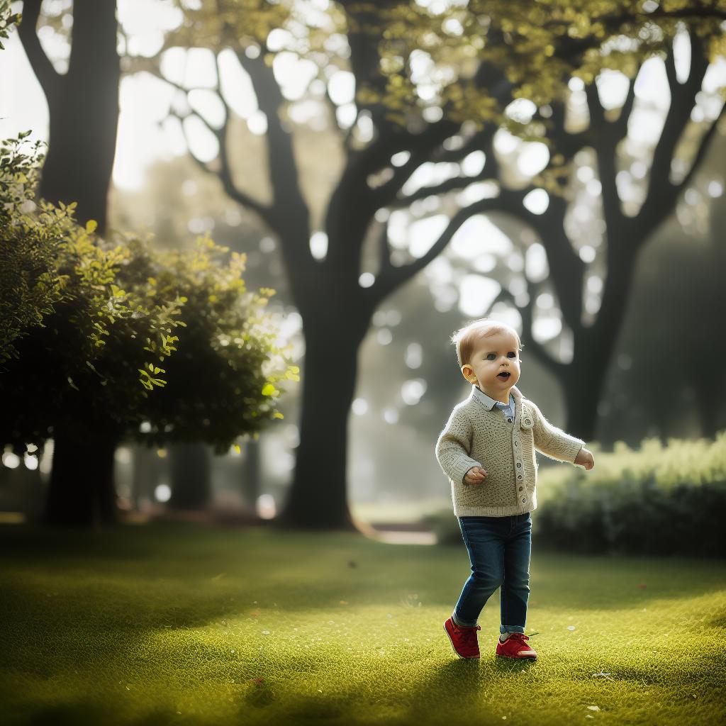  child playing in a park, using natural lighting and candid expressions. hyperrealistic, full body, detailed clothing, highly detailed, cinematic lighting, stunningly beautiful, intricate, sharp focus, f/1. 8, 85mm, (centered image composition), (professionally color graded), ((bright soft diffused light)), volumetric fog, trending on instagram, trending on tumblr, HDR 4K, 8K