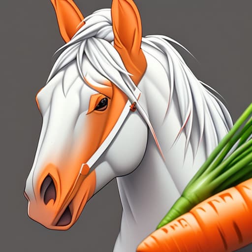  Angry horse and carrots