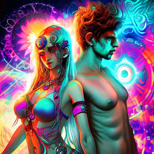  psytrance woman and man