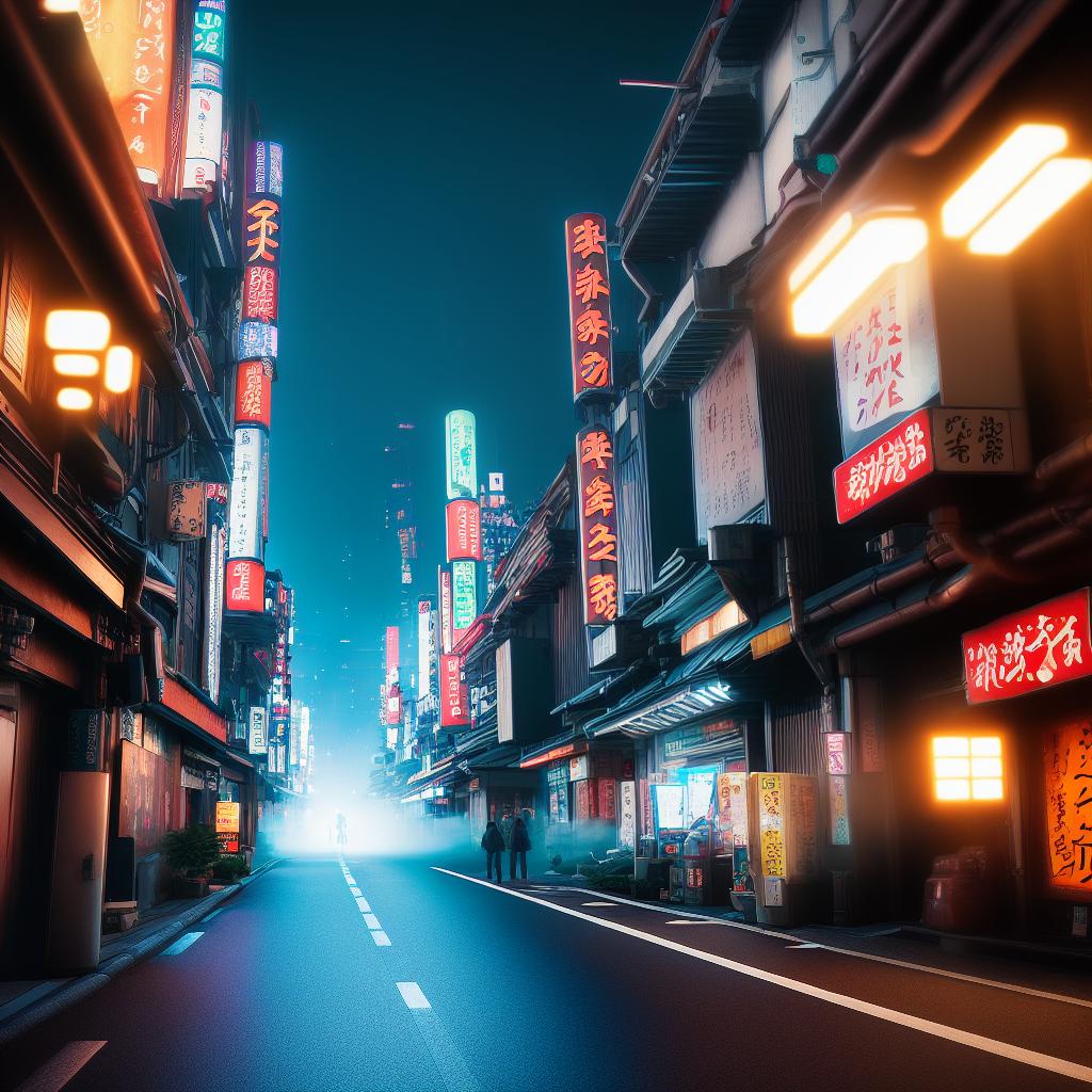  Anime depiction of a futuristic Tokyo, filled with neon-lit skyscrapers, hover vehicles, and traditional elements like a Shinto shrine hyperrealistic, full body, detailed clothing, highly detailed, cinematic lighting, stunningly beautiful, intricate, sharp focus, f/1. 8, 85mm, (centered image composition), (professionally color graded), ((bright soft diffused light)), volumetric fog, trending on instagram, trending on tumblr, HDR 4K, 8K