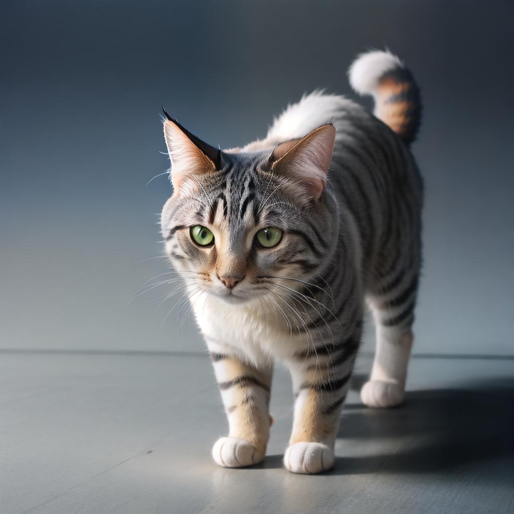  @PB_ImgGenBot Cat hyperrealistic, full body, detailed clothing, highly detailed, cinematic lighting, stunningly beautiful, intricate, sharp focus, f/1. 8, 85mm, (centered image composition), (professionally color graded), ((bright soft diffused light)), volumetric fog, trending on instagram, trending on tumblr, HDR 4K, 8K