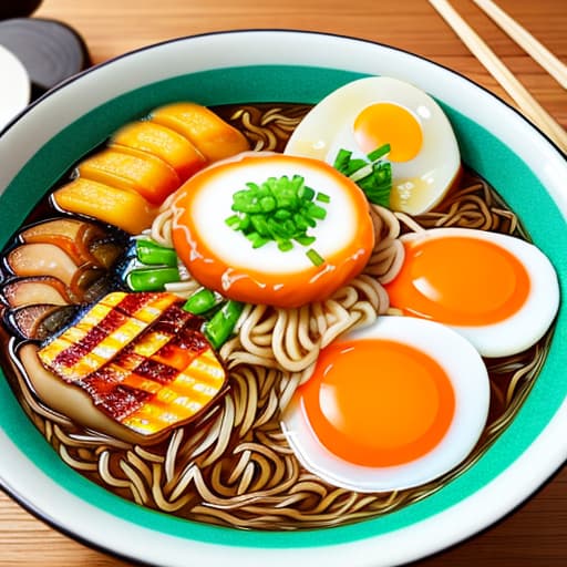  ramen Japanese-style Sun egg,