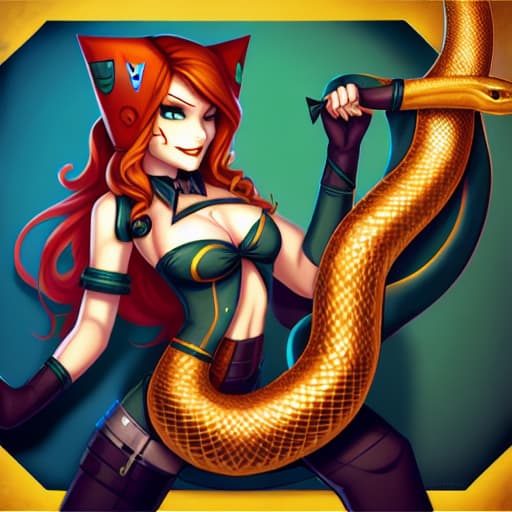  anthropomorphic snake Miss Fortune