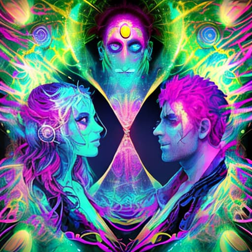  psytrance woman and man