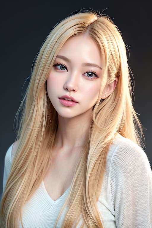  Blonde long hair cute, (Masterpiece, BestQuality:1.3), (ultra detailed:1.2), (hyperrealistic:1.3), (RAW photo:1.2),High detail RAW color photo, professional photograph, (Photorealistic:1.4), (realistic:1.4), ,professional lighting, (japanese), beautiful face, (realistic face)