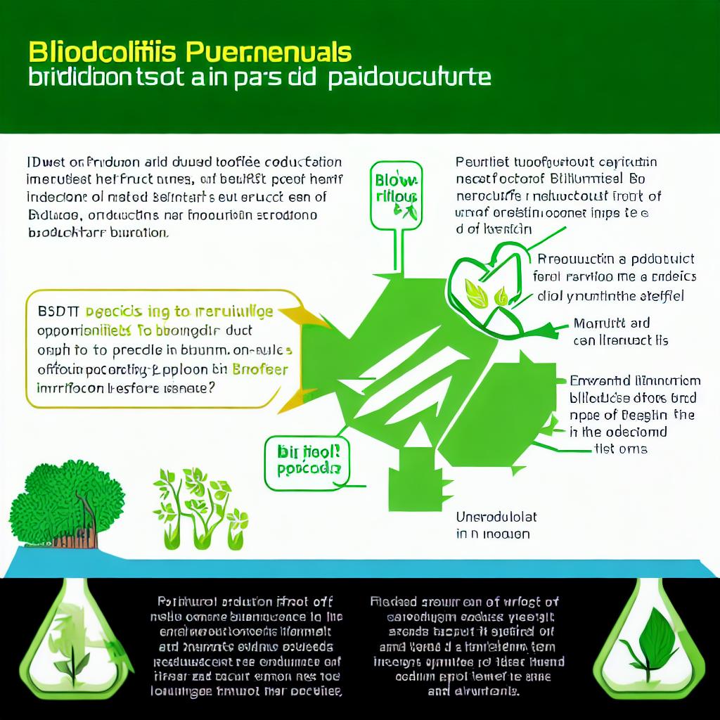  Draw an explained chart of production of biofuels and its impact on environment. Use English language in it and add more than one drawing’s