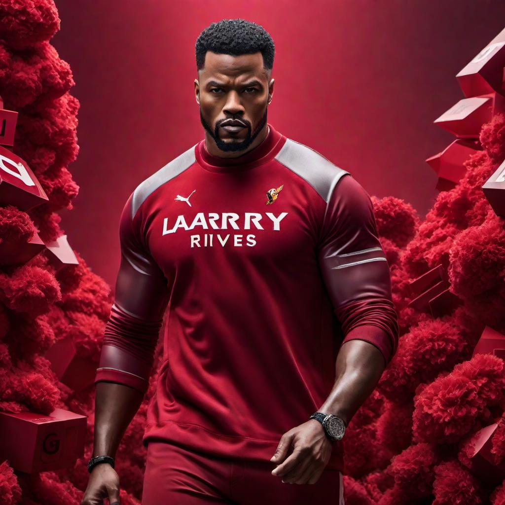  Draw the name Larry W Rivers Jr in block letters filled in with the color crimson. hyperrealistic, full body, detailed clothing, highly detailed, cinematic lighting, stunningly beautiful, intricate, sharp focus, f/1. 8, 85mm, (centered image composition), (professionally color graded), ((bright soft diffused light)), volumetric fog, trending on instagram, trending on tumblr, HDR 4K, 8K