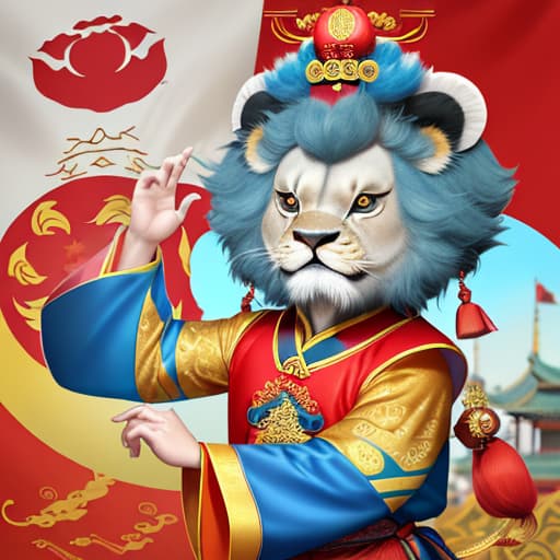  Inspired by Lugouqiao Lion, a mascot is designed in combination with Beijing intangible cultural elements. ，