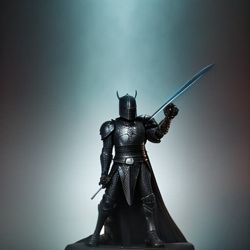 dvarchmodern Black knight in large dark armors and a dark helmet with a sword looking down against a castle at night in the glow of twilight., geometric , structural , aesthetic , by Julius Shulman, Andreas Gursky, Iwan Baan, Berenice Abbott, Hiroshi Sugimoto hyperrealistic, full body, detailed clothing, highly detailed, cinematic lighting, stunningly beautiful, intricate, sharp focus, f/1. 8, 85mm, (centered image composition), (professionally color graded), ((bright soft diffused light)), volumetric fog, trending on instagram, trending on tumblr, HDR 4K, 8K