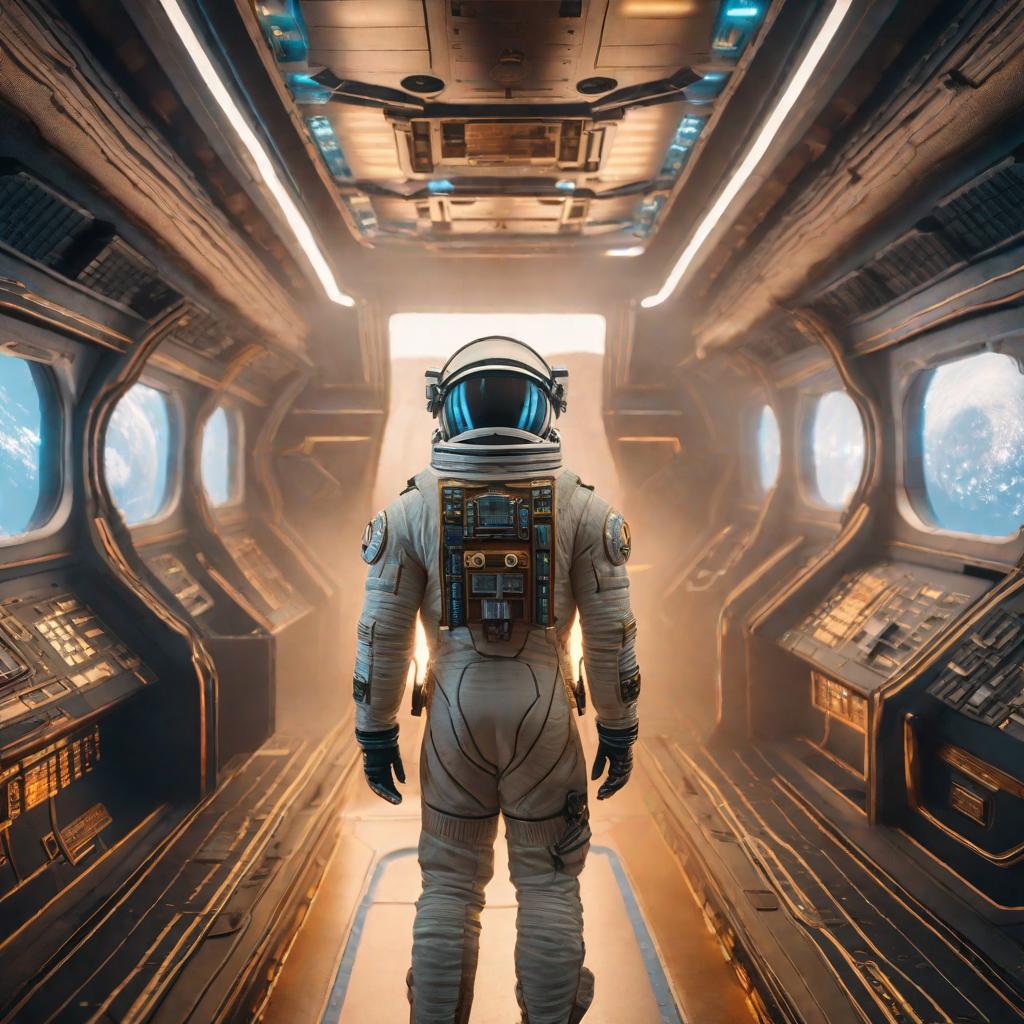  Osiris astronauta hyperrealistic, full body, detailed clothing, highly detailed, cinematic lighting, stunningly beautiful, intricate, sharp focus, f/1. 8, 85mm, (centered image composition), (professionally color graded), ((bright soft diffused light)), volumetric fog, trending on instagram, trending on tumblr, HDR 4K, 8K