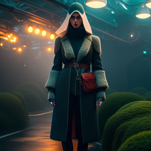  9 hyperrealistic, full body, detailed clothing, highly detailed, cinematic lighting, stunningly beautiful, intricate, sharp focus, f/1. 8, 85mm, (centered image composition), (professionally color graded), ((bright soft diffused light)), volumetric fog, trending on instagram, trending on tumblr, HDR 4K, 8K