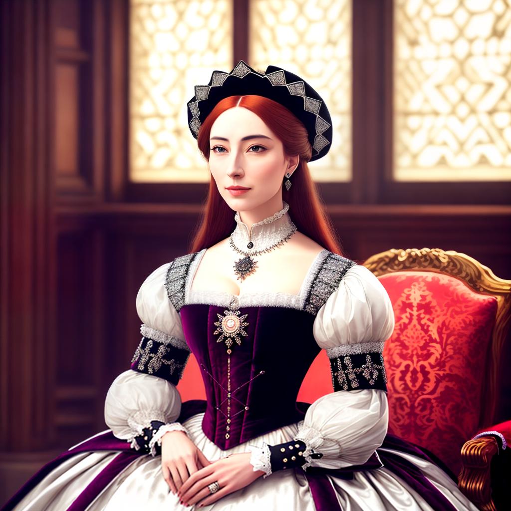  Conduct a research on the life and reign of Elizabeth Tudor. Describe her domestic and foreign policies, major reforms, and achievements hyperrealistic, full body, detailed clothing, highly detailed, cinematic lighting, stunningly beautiful, intricate, sharp focus, f/1. 8, 85mm, (centered image composition), (professionally color graded), ((bright soft diffused light)), volumetric fog, trending on instagram, trending on tumblr, HDR 4K, 8K