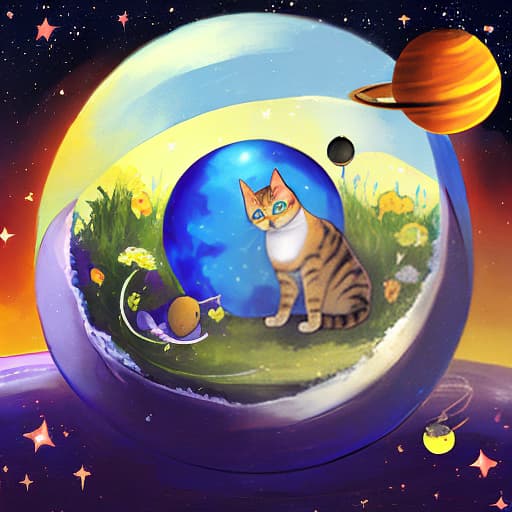  cat's planet with little prince