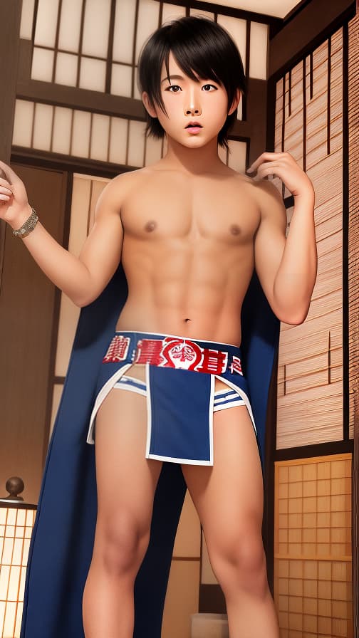  6th grade high socks loincloth Ryokan boy