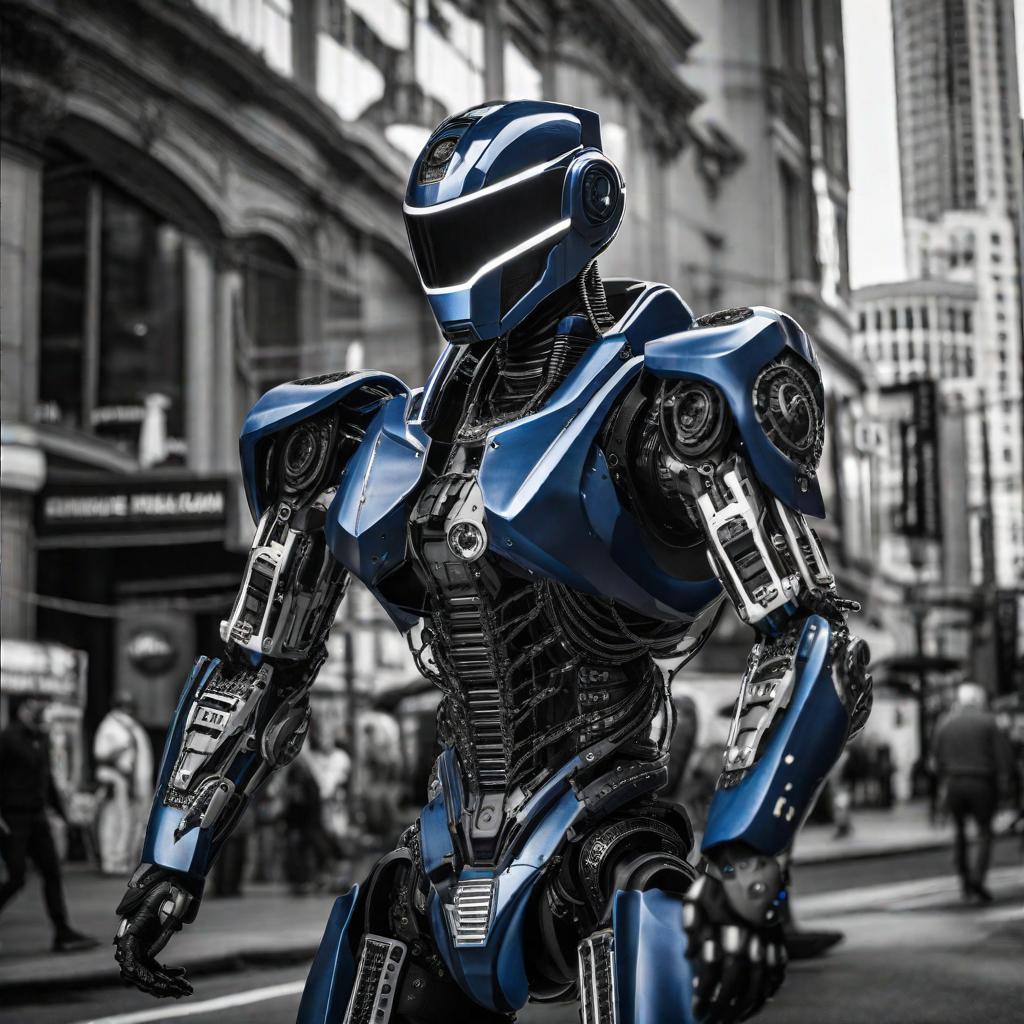  black and white pic ultimate blue sentinelaibot extreme matrix spectrum vivid hyperrealistic, full body, detailed clothing, highly detailed, cinematic lighting, stunningly beautiful, intricate, sharp focus, f/1. 8, 85mm, (centered image composition), (professionally color graded), ((bright soft diffused light)), volumetric fog, trending on instagram, trending on tumblr, HDR 4K, 8K