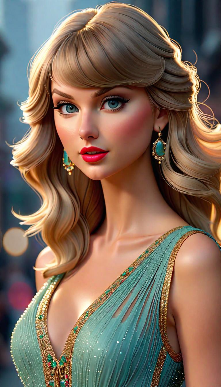  Professional 3D model of Taylor Swift as a VSCO Girl . Rendered with Octane, the model is highly detailed,dramatic lighting. hyperrealistic, full body, detailed clothing, highly detailed, cinematic lighting, stunningly beautiful, intricate, sharp focus, f/1. 8, 85mm, (centered image composition), (professionally color graded), ((bright soft diffused light)), volumetric fog, trending on instagram, trending on tumblr, HDR 4K, 8K