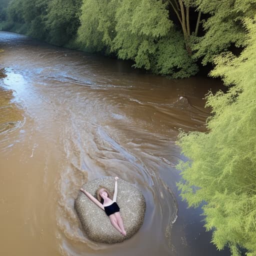  woman drowning in the river